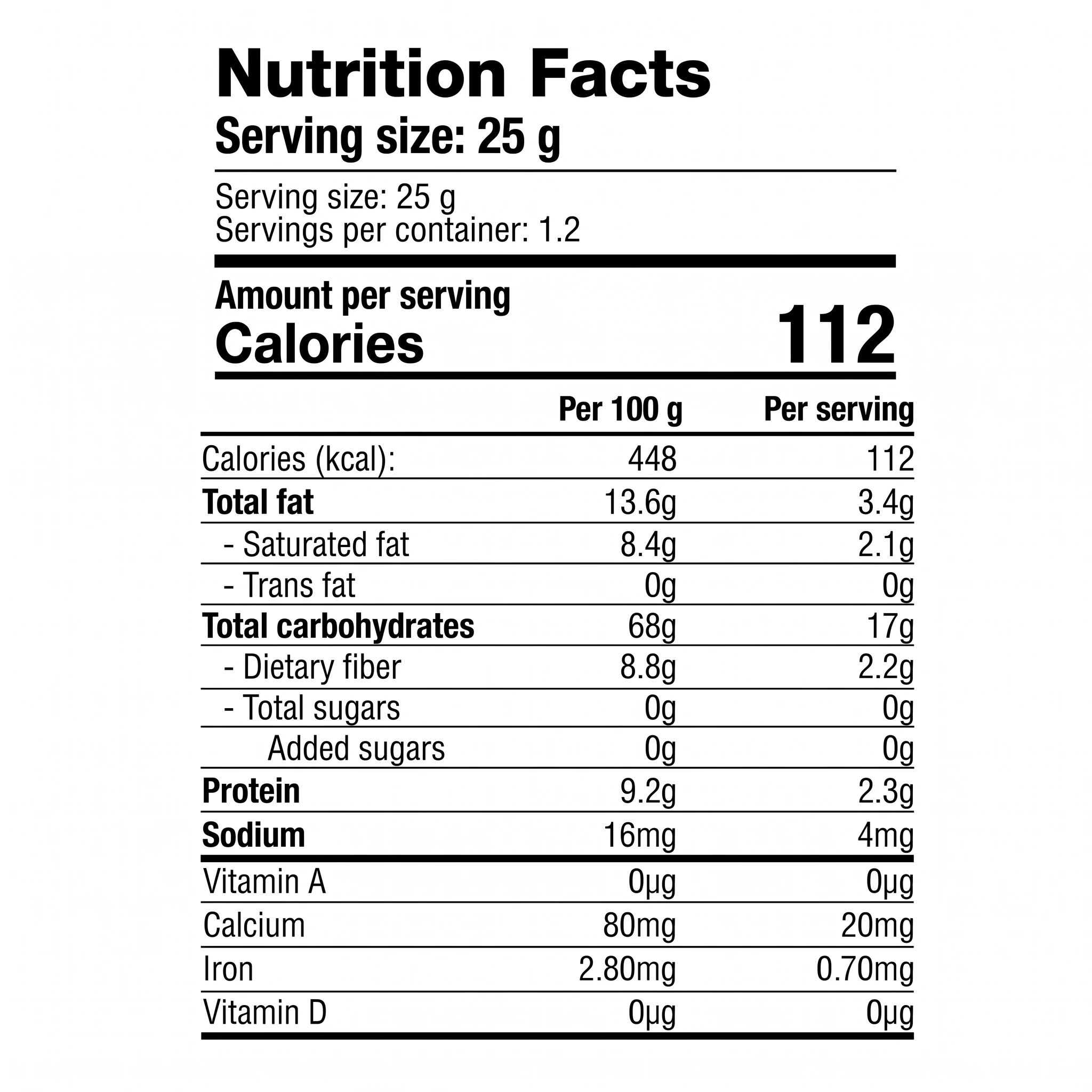 EN White Chocolate Mocha Nutrition Facts
